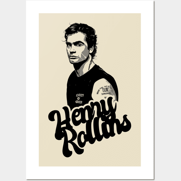 Henry rollins 80s style classic Wall Art by Hand And Finger